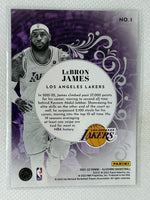 2021-22 Panini Illusions King of Cards Lebron James #1 Los Angeles Lakers