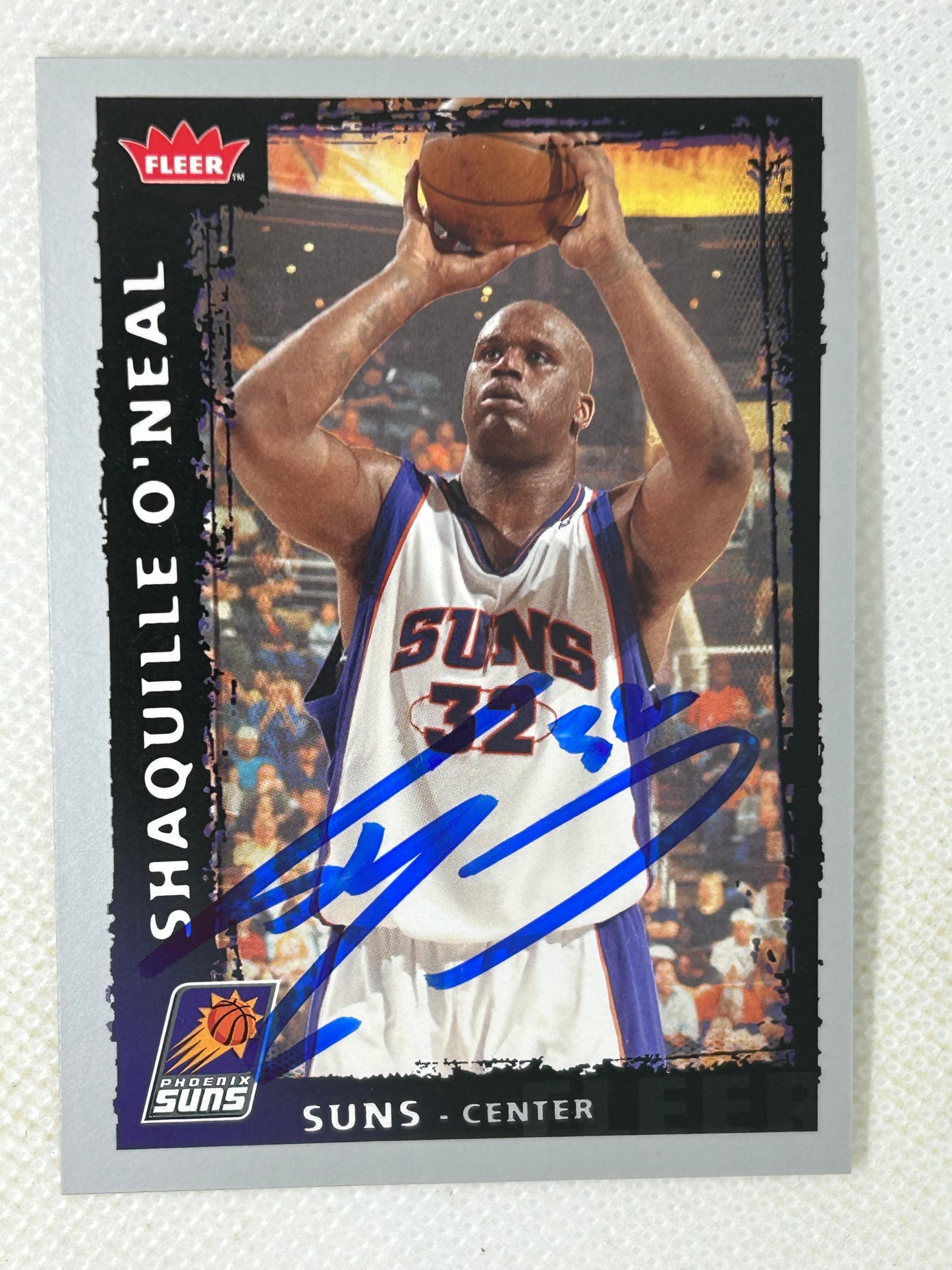 2008-09 Fleer Shaquille O'Neal #139 Signed Card Phoenix Suns