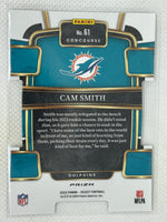 2023 Panini Select Concourse Level Black Silver & Red Prizm Die-Cut #61 Cam Smith Miami Dolphins