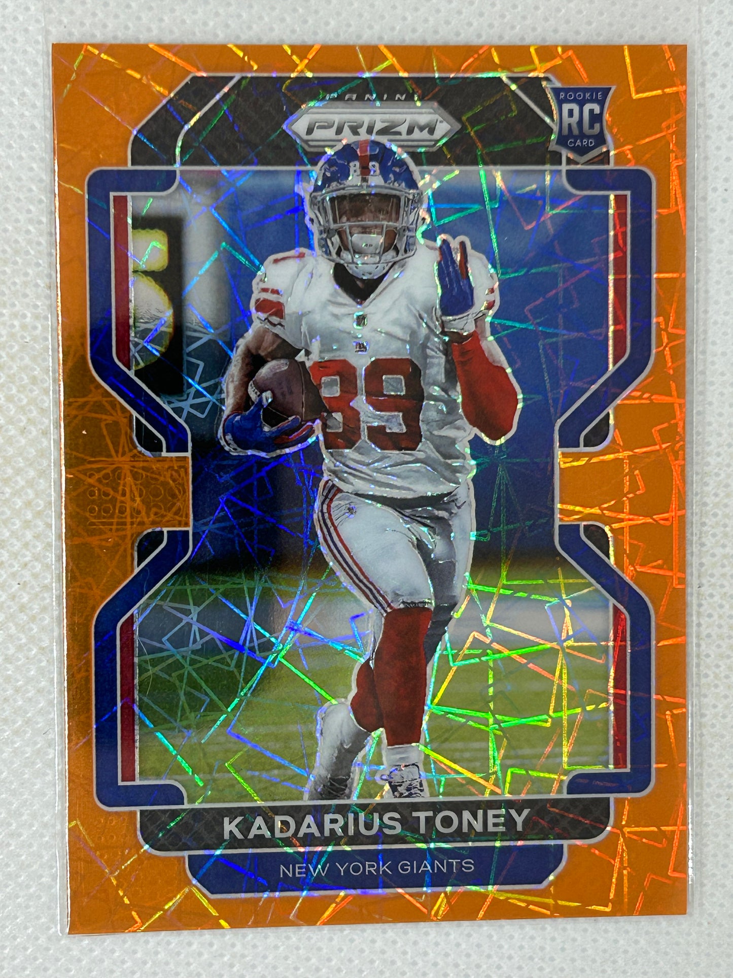 2021 Panini Prizm Orange Lazer Rookie #342 Kadarius Toney New York Giants