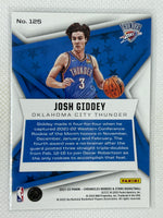 2021-22 Panini Chronicles Josh Giddey Rookies & Stars Rookie Card #125 Oklahoma City Thunder