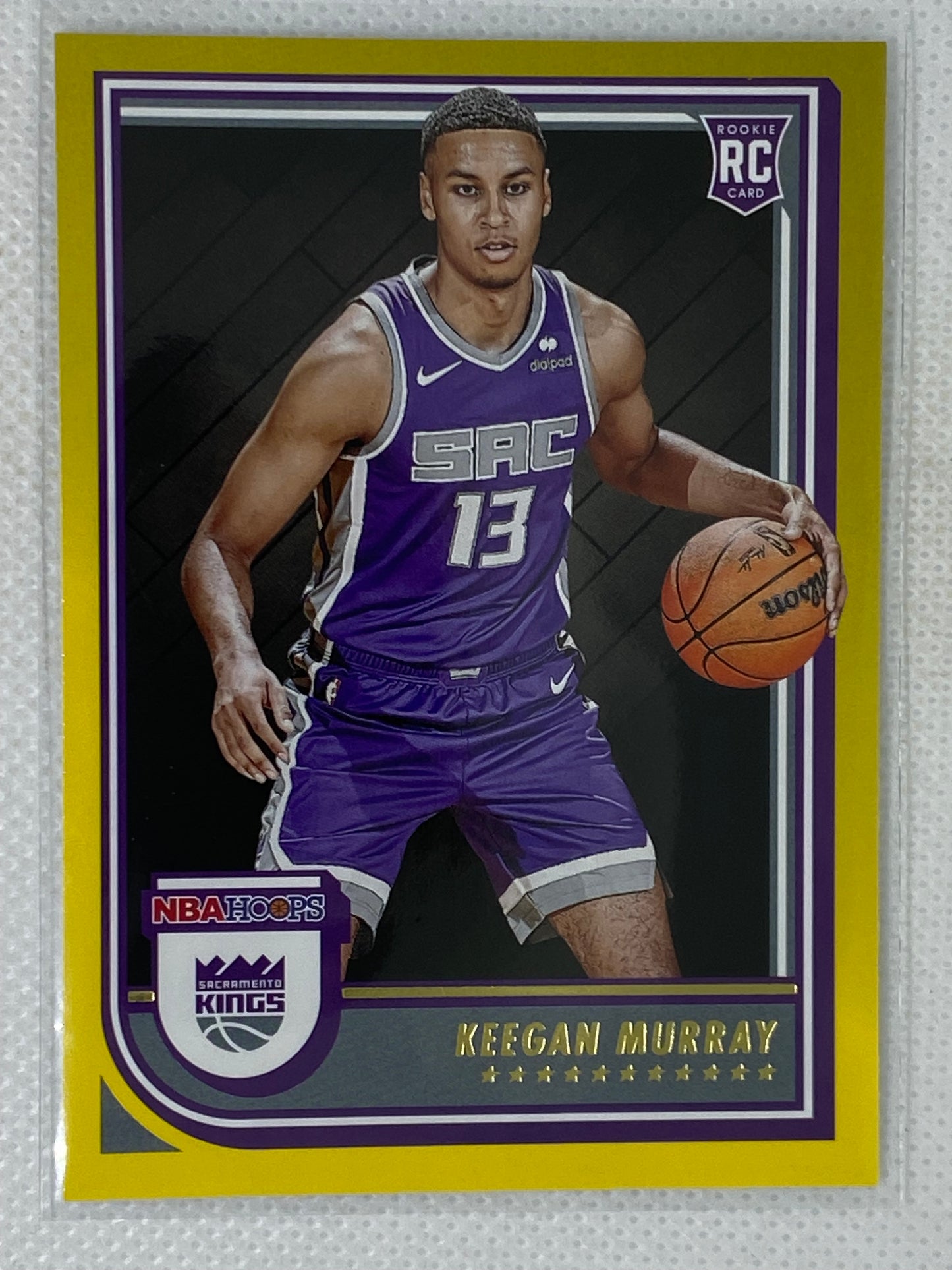 2022-23 Panini NBA Hoops Rookies Yellow Keegan Murray #234 Rookie Sacramento Kings