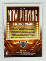 2023-24 Panini Hoops Now Playing Brandon Miller #16 Charlotte Hornets