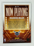 2023-24 Panini Hoops Now Playing Brandon Miller #16 Charlotte Hornets