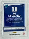 2021 Panini Chronicles Draft Picks Donruss Rated Rookie Blue /75 DJ Steward Autograph Duke Blue Devils