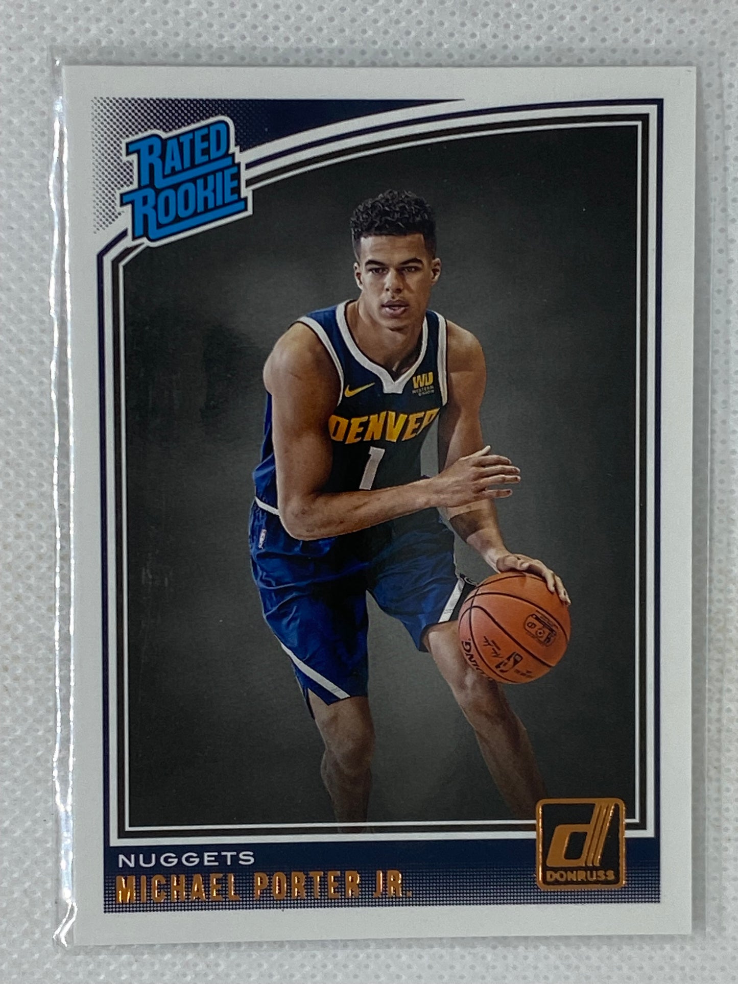 2018-19 Panini Donruss Rated Rookie Michael Porter Jr #182