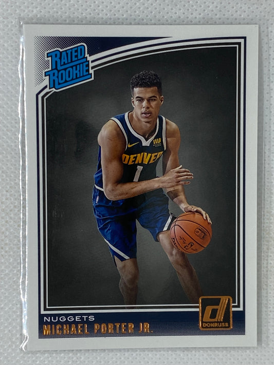 2018-19 Panini Donruss Rated Rookie Michael Porter Jr #182