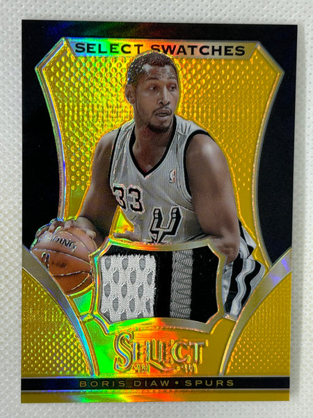 2013-14 Panini Select Gold Patch /10 Boris Diaw #45 San Antonio Spurs