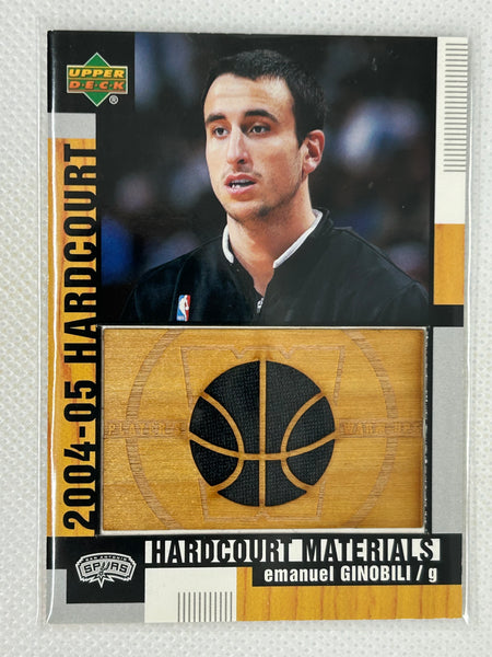 2004-05 Upper Deck Hardcourt  Emanuel Ginobili Jersey Card HCM-EG San Antonio Spurs