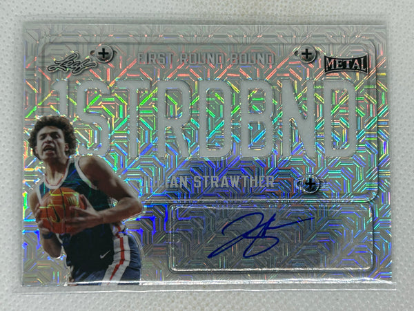 2021-22 Leaf Metal 1STRoundBound Autographs Silver Mojo FRB-JS2 Julian Strawther