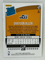 2018-19 Panini Donruss Grayson Allen Rated Rookie #156 Utah Jazz