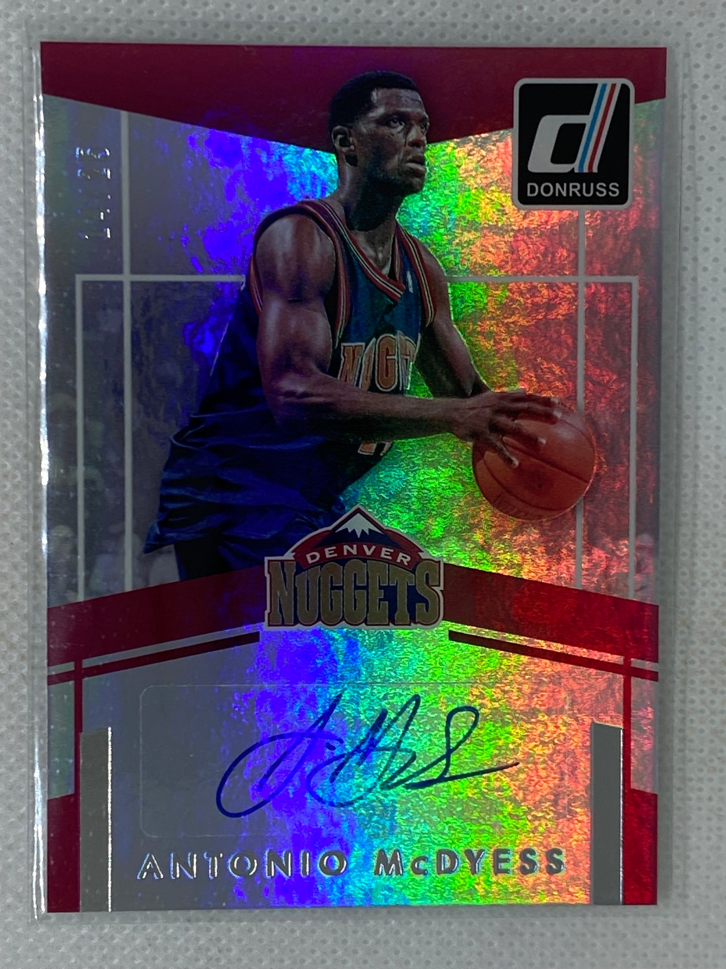 2016-17 Panini Donruss Elite Signatures Antonio McDyess #66 Denver Nuggets