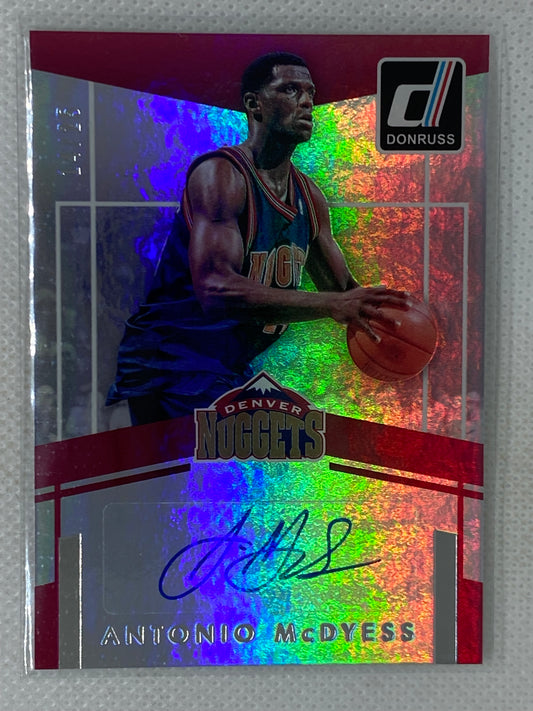 2016-17 Panini Donruss Elite Signatures Antonio McDyess #66 Denver Nuggets