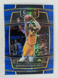 2021-22 Panini Select Blue Shimmer Donovan Mitchell #83 Utah Jazz