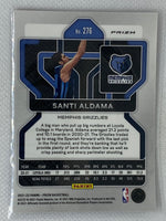 2021-22 Panini Prizm Red White & Blue Santi Aldama #276 Memphis Grizzlies