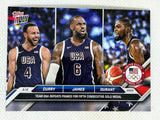 2024 Topps Now Olympics #26 Stephen Curry LeBron James Kevin Durant Team USA