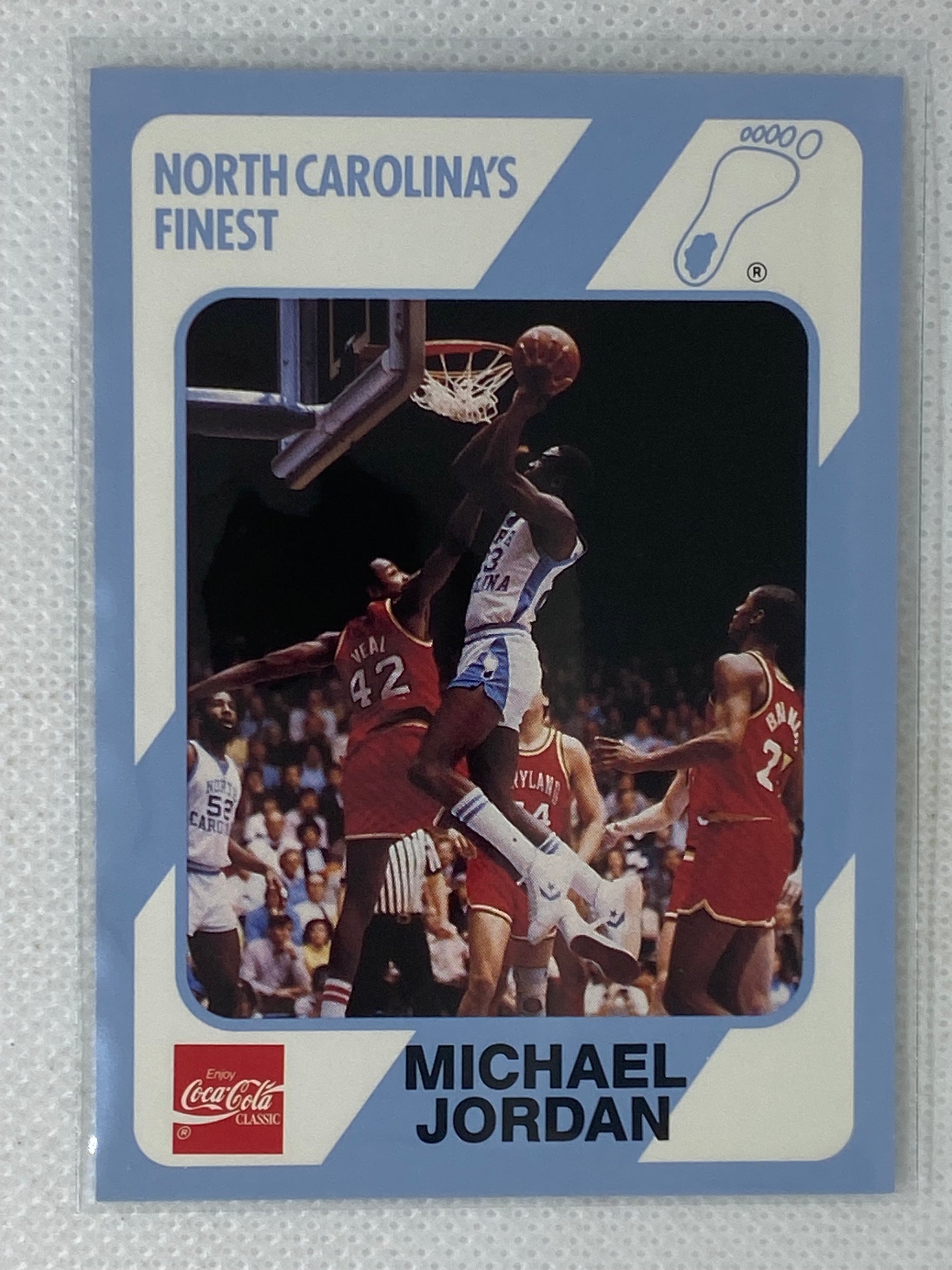 1989 Coca Cola Michael Jordan North Carolina Basketball Card 13 ARD Sports Memorabilia