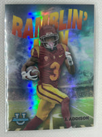 2022 Bowman Chrome University Football Ramblin Man #RM-9 Jordan Addison USC Trojans