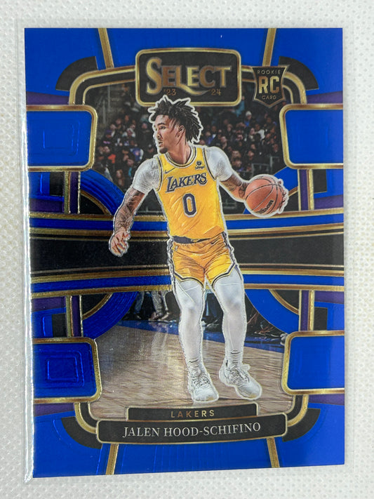 2023-24 Panini Select Rookie Jalen Hood-Schifino #99 Los Angeles Lakers