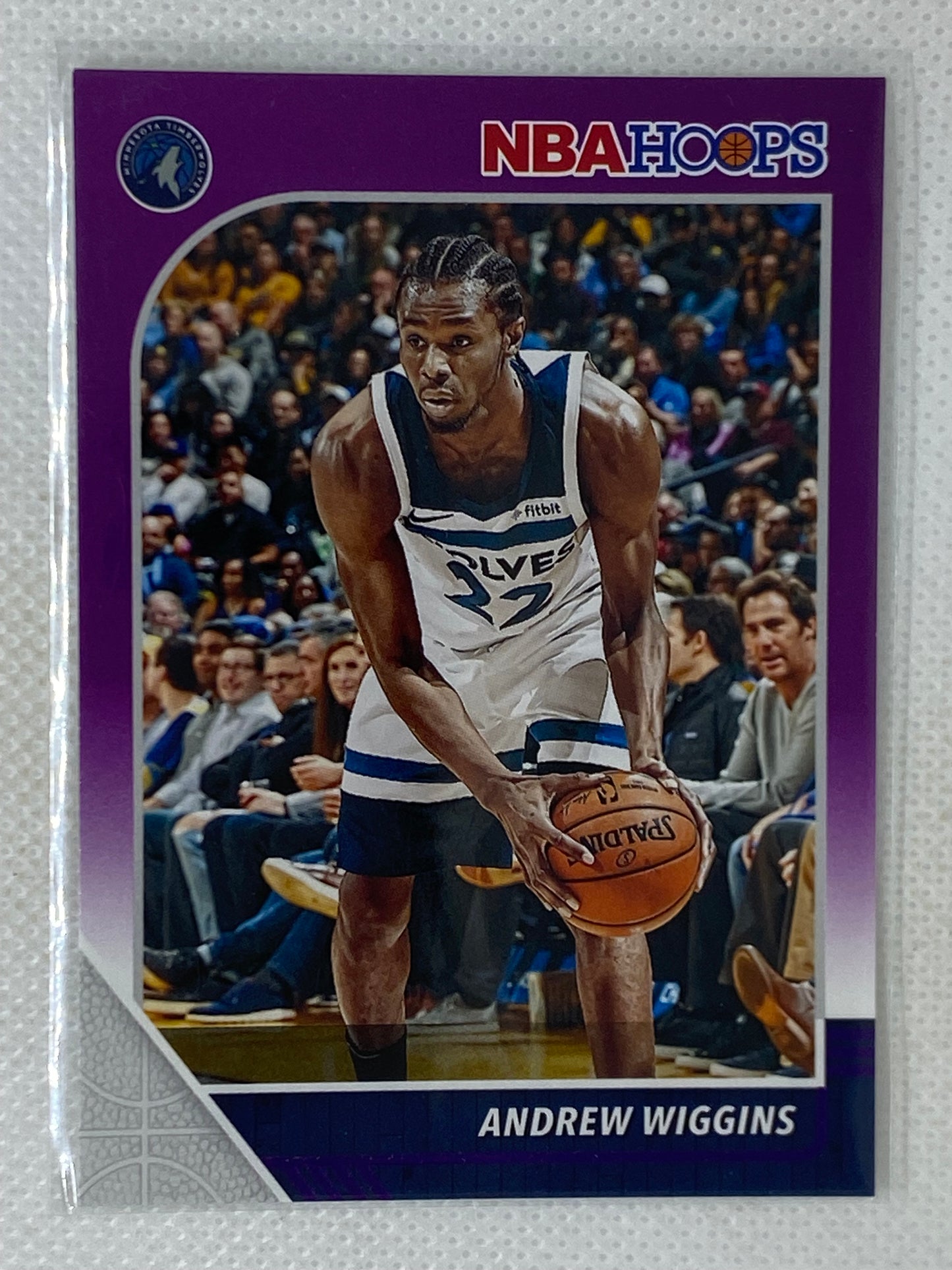 2019-20 Panini NBA Hoops Purple #110 Andrew Wiggins Minnesota Timberwolves