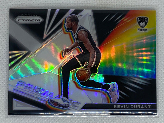 2021-22 Panini Prizm Silver Prizmatic Kevin Durant #10 Brooklyn Nets