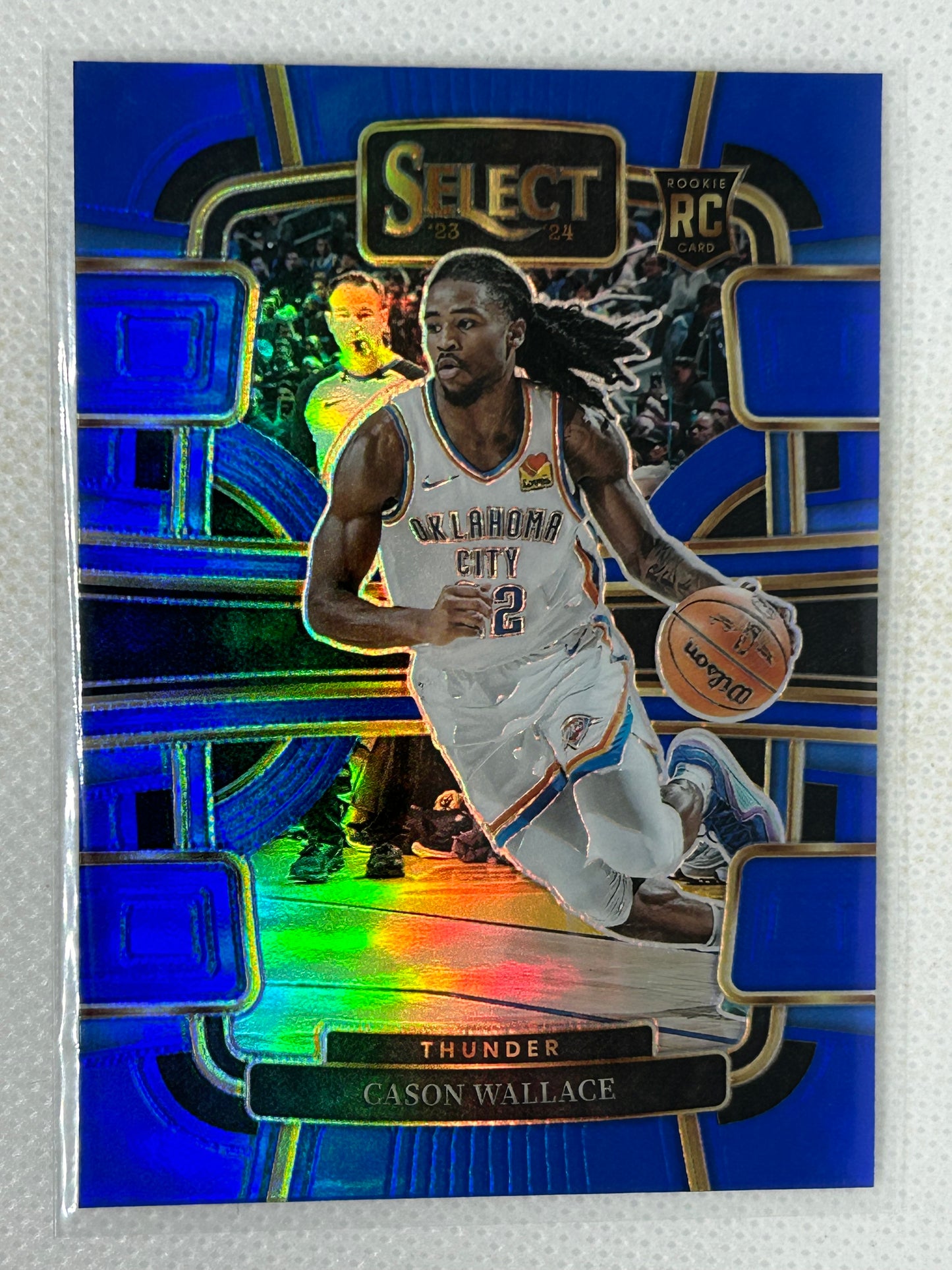 2023-24 Panini Select Cason Wallace Rookie Concourse Silver Prizm #88 Oklahoma City Thunder