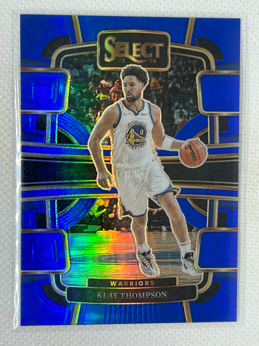 2023-24 Panini Select Blue Silver #3 Klay Thompson Golden State Warriors