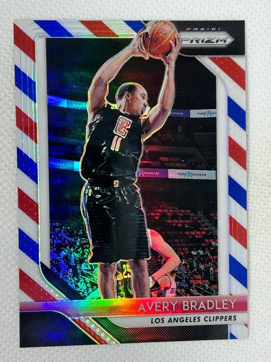 2018-19 Panini Prizm Red White & Blue Avery Bradley #234 Los Angeles Clippers