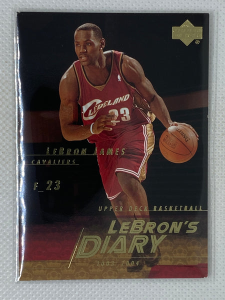 2003-04 Upper Deck LeBron's Diary LeBron James Rookie RC #LJ14 Floor Vision Cleveland Cavaliers