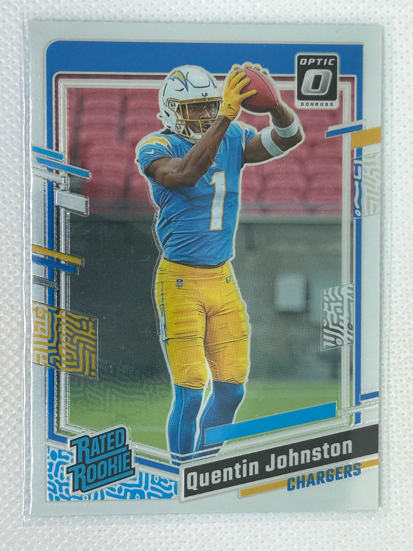 2023 Panini Optic Rated Rookie #265 Quentin Johnson Los Angeles Chargers