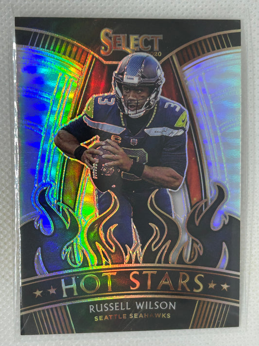 2020 Panini Select Hot Stars Silver Russell Wilson #HS18 Seattle Seahawks