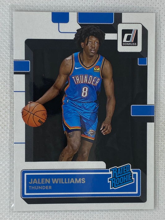 2022-23 Panini Donruss Rated Rookie #212 Jalen Williams Oklahoma City Thunder