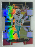 2023 Panini Select Concourse Level Black Silver & Red Prizm Die-Cut #61 Cam Smith Miami Dolphins