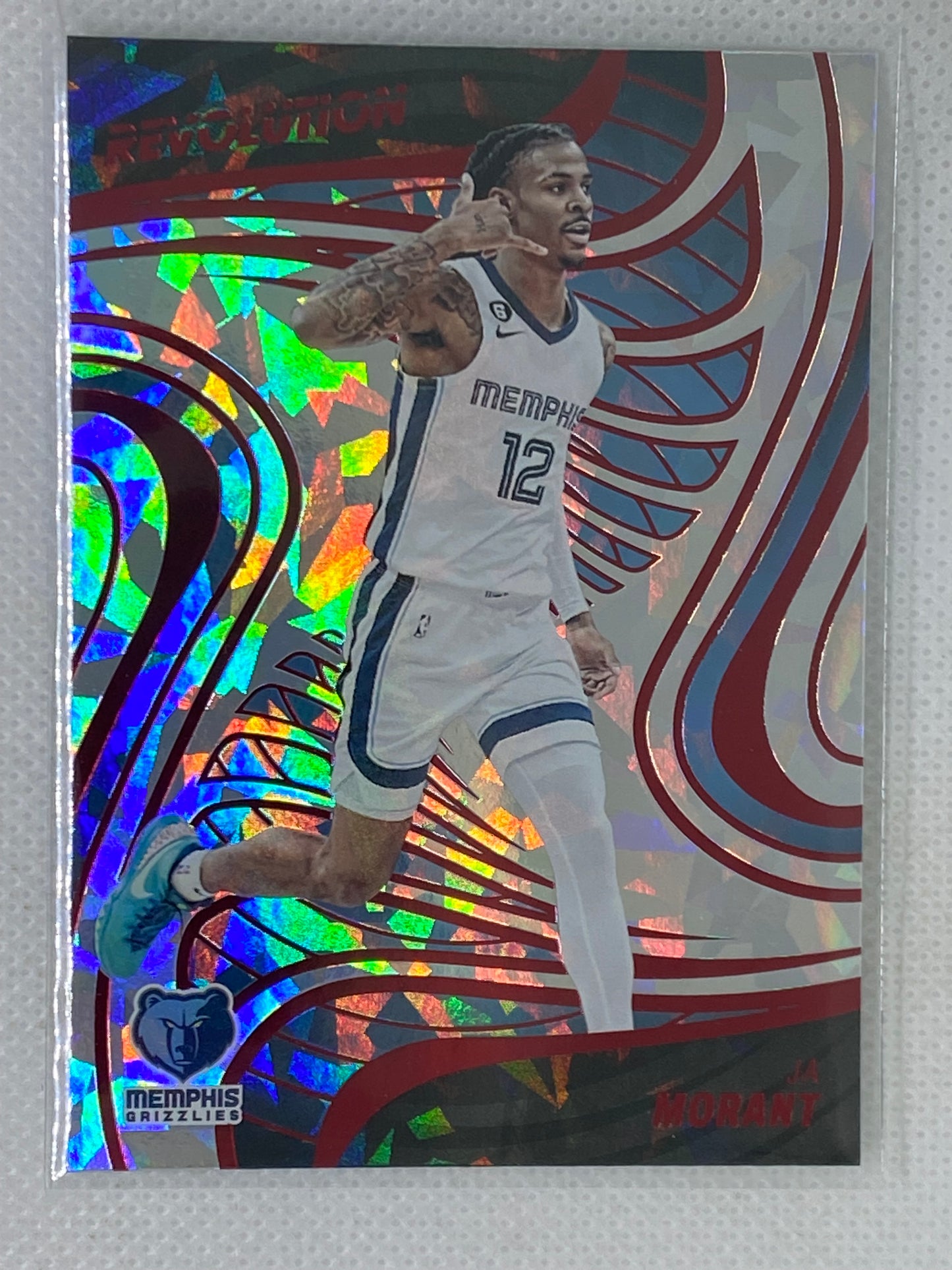 2022-23 Panini Revolution Chinese New Year Red Parallel Ja Morant #93 Memphis Grizzlies