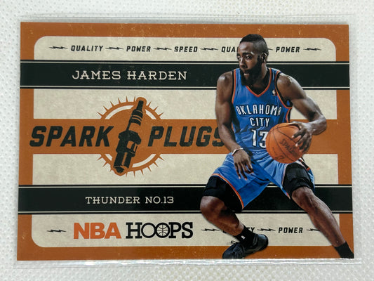 2012-13 Hoops James Harden #1 Spark Plugs Oklahoma City Thunder