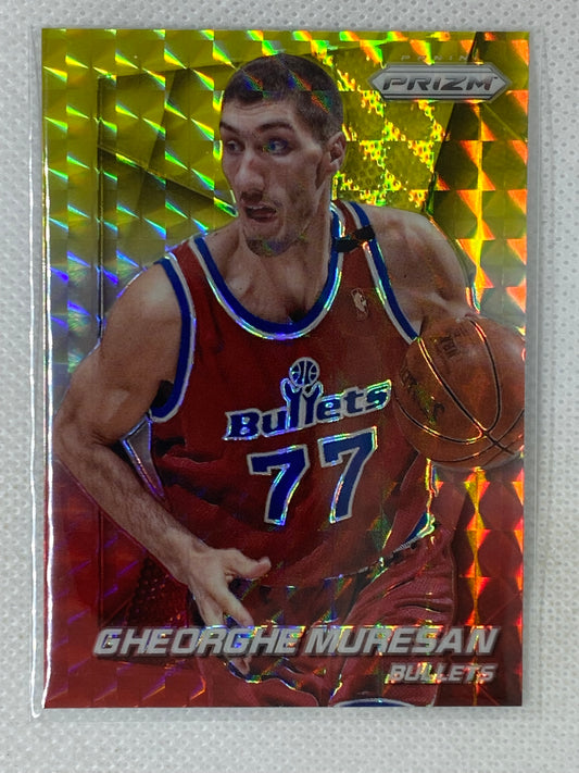 2014-15 Panini Prizm Yellow and Red Mosaic Prizms Gheorghe Muresan #229 Washington Wizards