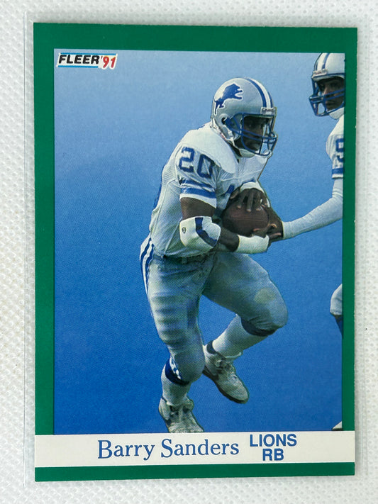 1991 Fleer Barry Sanders #247 Detroit Lions