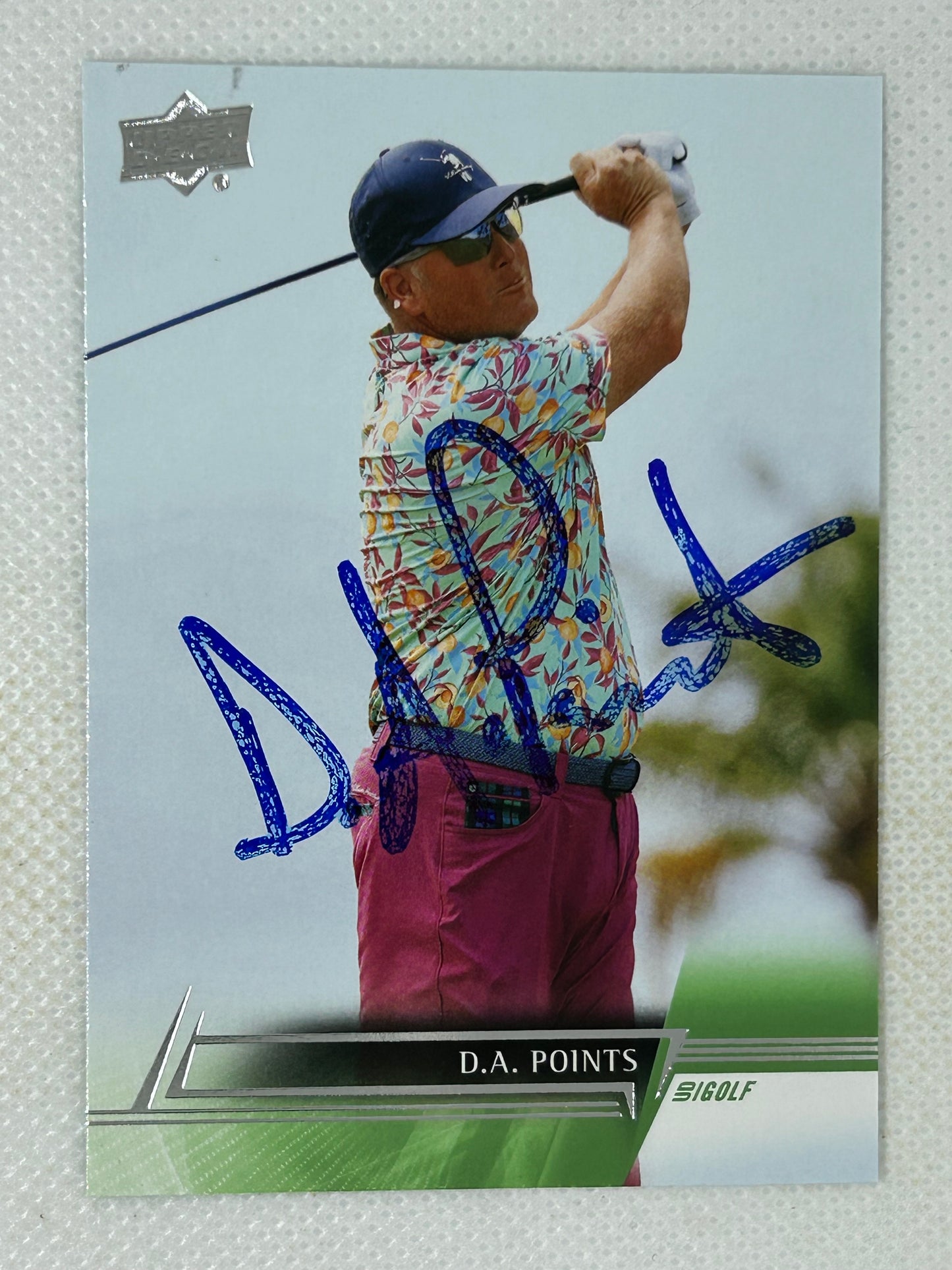 2024 Upper Deck Golf D.A. Points #24 Signed Card