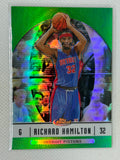 2006-07 Topps Finest Green Refractor /199 Richard Hamilton #23 Detroit Pistons