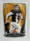 2014 Topps Bowman Johnny Manziel Rookie Card #9 Cleveland Browns