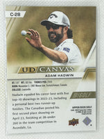 2024 Upper Deck UD Canvas Adam Hadwin C-28