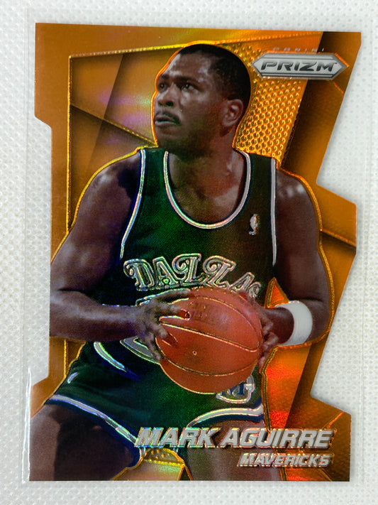 2014-15 Panini Prizm Prizms Orange Die Cut Card #194 Mark Aguirre /139 Dallas Mavericks