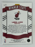 2023-24 Panini Optic Winner Stays #2 Lebron James Miami Heat