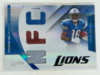 2011 Panini Absolute Memorabilia Rookie Premiere Materials #211 /99 Titus Young Detroit Lions