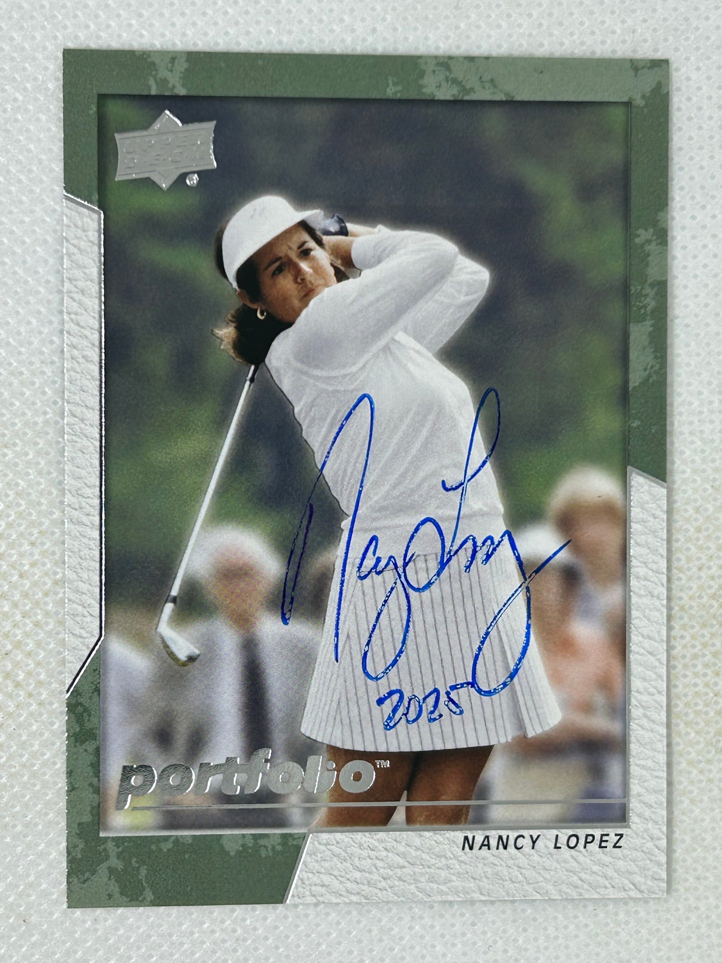 2024 Upper Deck Portfolio Golf Nancy Lopez #11 Signed Card