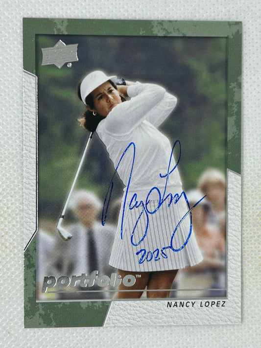 2024 Upper Deck Portfolio Golf Nancy Lopez #11 Signed Card