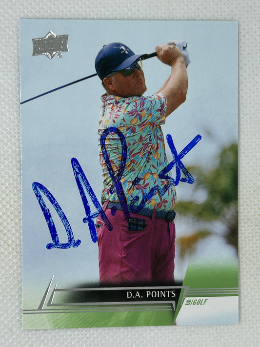 2024 Upper Deck Golf D.A. Points #24 Signed Card