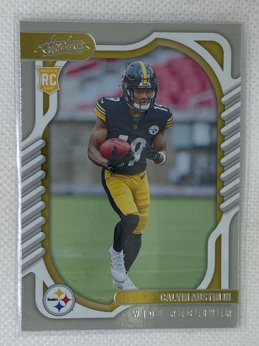 2022 Panini Absolute Football Rookie Calvin Austin III #136 Pittsburgh Steelers