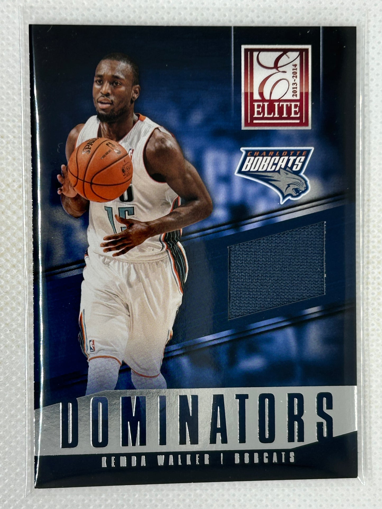 2013-14 Panini Elite Kemba Walker Dominators Relic #11 Charlotte Bobcats