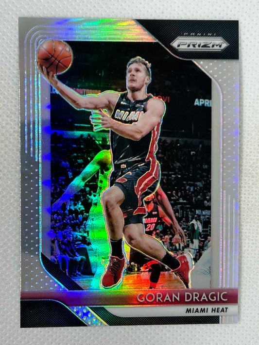 2018-19 Panini Prizm Silver Goran Dragic #156 Miami Heat